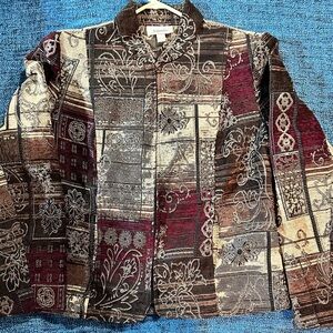 Vintage dressbarn Patchwork Tapestry Jacket